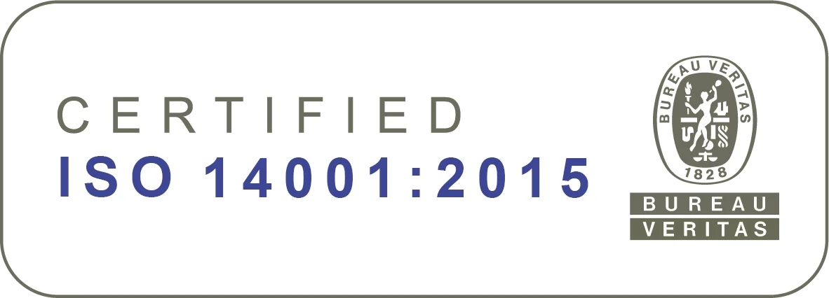 Certificación ISO 14001:2015 de gestión ambiental de Bureau Veritas
