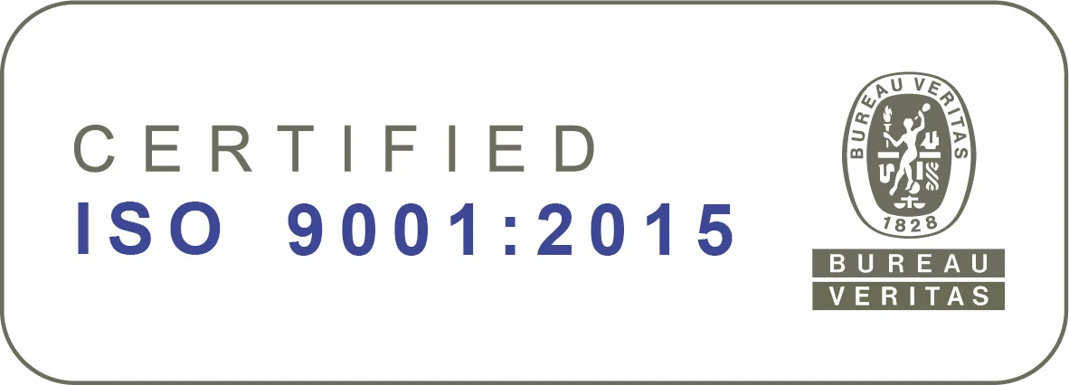 Certificación ISO 9001:2015 de calidad de Bureau Veritas